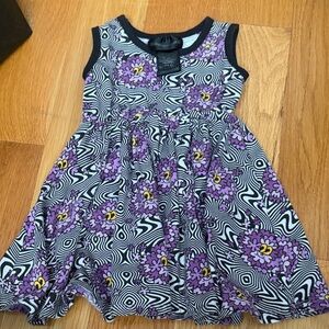 Nooworks Tiny Dancer Girls' Purple Haze swirly Tank Dress
